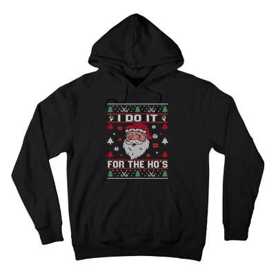 I Do It For The HoS Rude Offensive Christmas Santa Sweater Sweatshirt Tall Hoodie