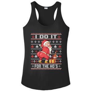 I Do It For The HoS Twerking Santa Rude Christmas Meaningful Gift Ladies PosiCharge Competitor Racerback Tank