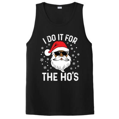 I Do It For The HoS African American Santa Black Christmas Cute Gift PosiCharge Competitor Tank