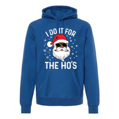 I Do It For The HoS African American Santa Black Christmas Cute Gift Premium Hoodie