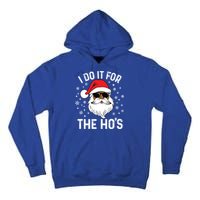 I Do It For The HoS African American Santa Black Christmas Cute Gift Tall Hoodie