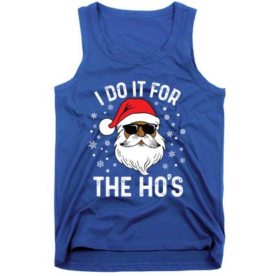 I Do It For The HoS African American Santa Black Christmas Cute Gift Tank Top