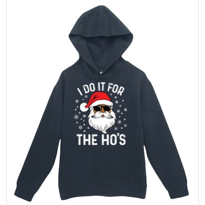 I Do It For The HoS African American Santa Black Christmas Cute Gift Urban Pullover Hoodie