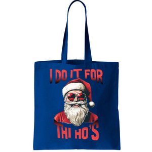 I Do It For The HoS Santa Christmas Pajama Retro Santa Meaningful Gift Tote Bag