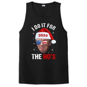 I Do It For The HoS Funny Christmas Santa Trump 2024 Xmas Cute Gift PosiCharge Competitor Tank