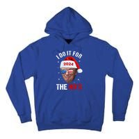 I Do It For The HoS Funny Christmas Santa Trump 2024 Xmas Cute Gift Tall Hoodie