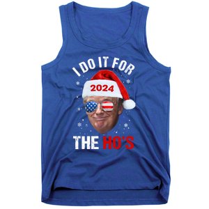 I Do It For The HoS Funny Christmas Santa Trump 2024 Xmas Cute Gift Tank Top