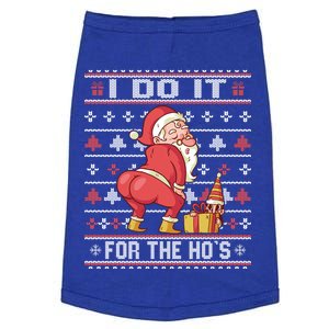 I Do It For The Hos Twerking Santa Rude Christmas Sweater Gift Doggie Tank