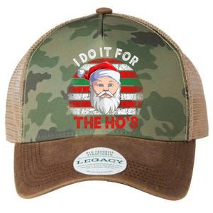 I Do It For The Ho’S Santa Inappropriate Christmas Cute Gift Legacy Tie Dye Trucker Hat