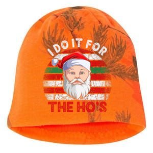 I Do It For The Ho’S Santa Inappropriate Christmas Cute Gift Kati - Camo Knit Beanie