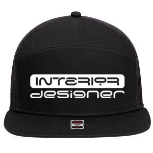 Interior Designer Interior Design Architecture 7 Panel Mesh Trucker Snapback Hat