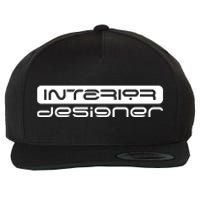 Interior Designer Interior Design Architecture Wool Snapback Cap