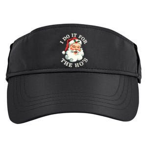 I Do It For The Hos Funny Inappropriate Christmas Santa Face Adult Drive Performance Visor