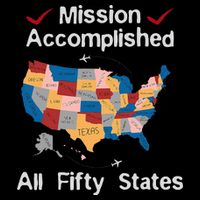 I Did It! Visit All 50 Usa States Design Road Trip Vacation Tank Top
