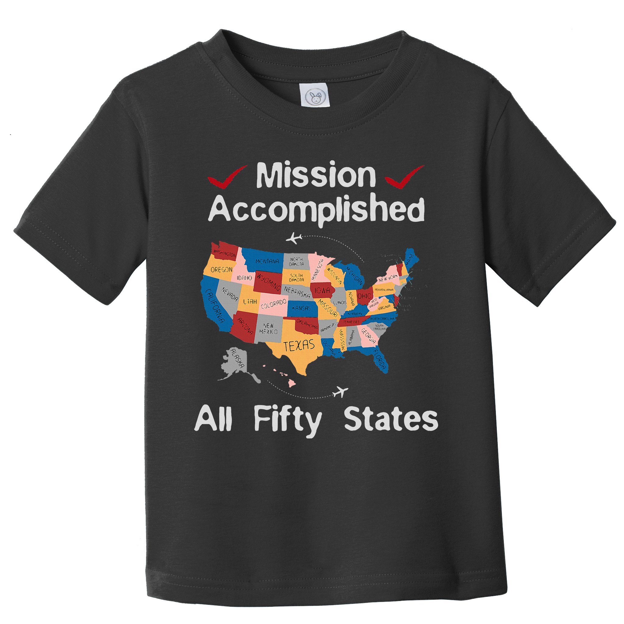 I Did It! Visit All 50 Usa States Design Road Trip Vacation Toddler T-Shirt
