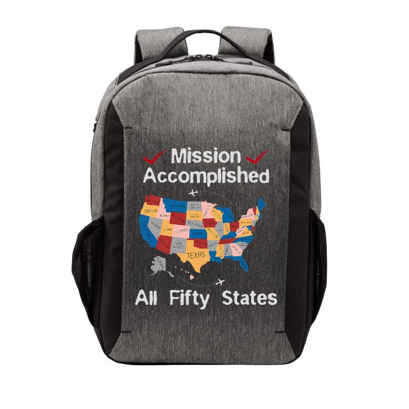 I Did It! Visit All 50 Usa States Design Road Trip Vacation Vector Backpack
