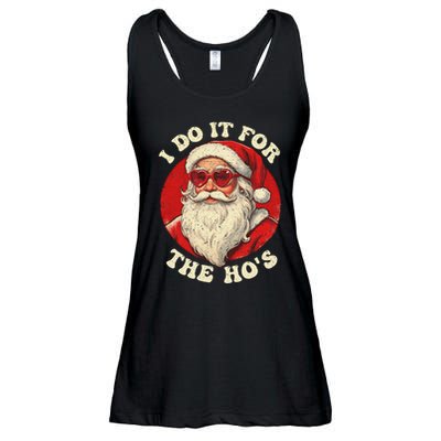 I Do It For The Hos Funny Santa Quotes I Do it For The Hos  Ladies Essential Flowy Tank