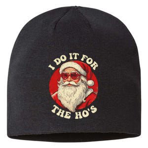 I Do It For The Hos Funny Santa Quotes I Do it For The Hos  Sustainable Beanie