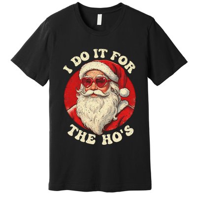 I Do It For The Hos Funny Santa Quotes I Do it For The Hos  Premium T-Shirt