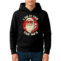 I Do It For The Hos Funny Santa Quotes I Do it For The Hos  Kids Hoodie