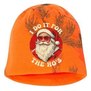 I Do It For The Hos Funny Santa Quotes I Do it For The Hos  Kati - Camo Knit Beanie