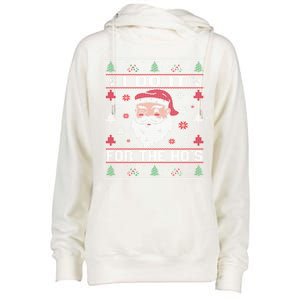 I Do It For The HoS Rude Offensive Christmas Santa Gift Womens Funnel Neck Pullover Hood