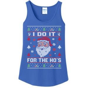 I Do It For The HoS Rude Offensive Christmas Santa Gift Ladies Essential Tank