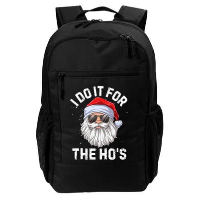 I Do It For The Hos Funny Inappropriate Christmas Santa Gift Backpack