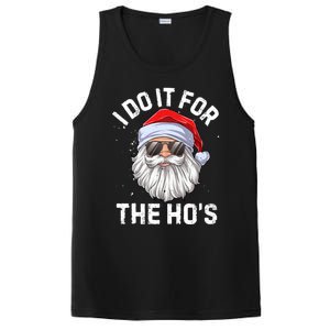 I Do It For The Hos Funny Inappropriate Christmas Santa Gift PosiCharge Competitor Tank