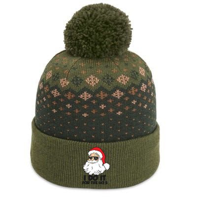 I Do It For The Hos Christmas Santa Meaningful Gift The Baniff Cuffed Pom Beanie