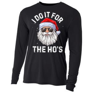 I Do It For The HoS Funny Inappropriate Christmas Santa Cooling Performance Long Sleeve Crew