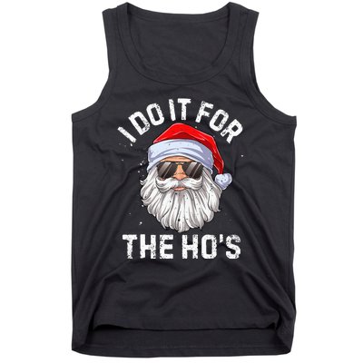 I Do It For The HoS Funny Inappropriate Christmas Santa Tank Top