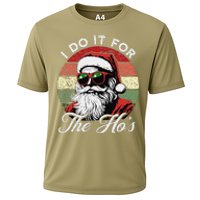 I Do It For The HoS Funny Santa Sunglasses Xmas Christmas Cooling Performance Crew T-Shirt