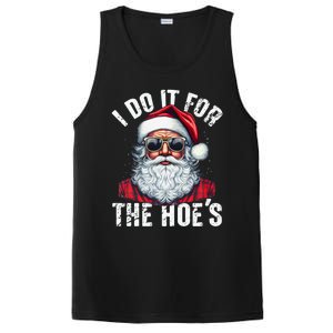 I Do It For The Hoes Funny Santa Claus Face Sunglasses Xmas Funny Gift PosiCharge Competitor Tank