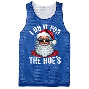 I Do It For The Hoes Funny Santa Claus Face Sunglasses Xmas Funny Gift Mesh Reversible Basketball Jersey Tank