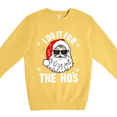 I Do It For The Hos Sweater Santa Do It For The HoS Gift Cool Gift Premium Crewneck Sweatshirt