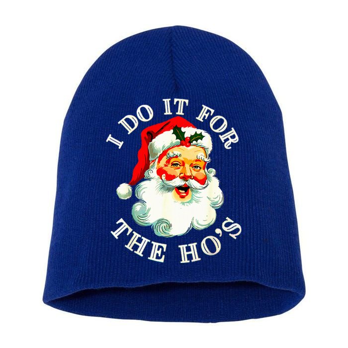 I Do It For The Hos Short Acrylic Beanie