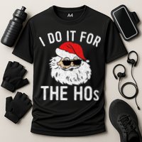 I Do It For The Hos Christmas In July Santa Claus Performance Shirt