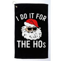 I Do It For The Hos Christmas In July Santa Claus Golf Towel