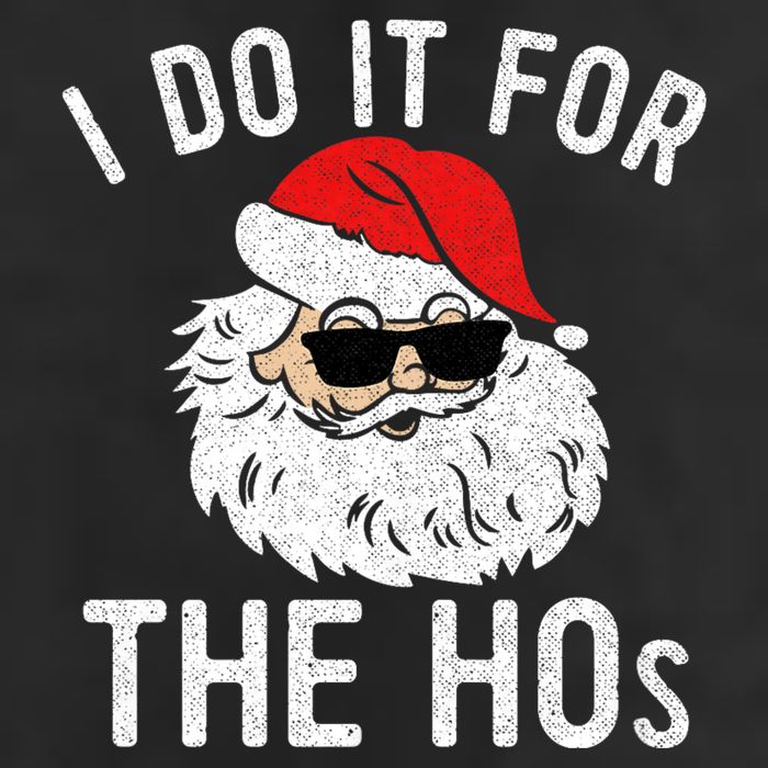 I Do It For The Hos Christmas In July Santa Claus Golf Towel