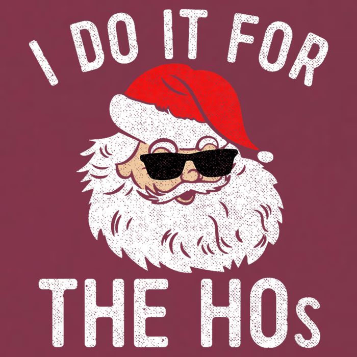 I Do It For The Hos Christmas In July Santa Claus 16oz Travel Tumbler