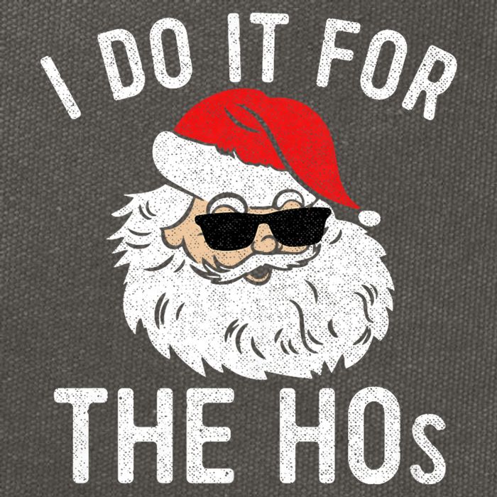 I Do It For The Hos Christmas In July Santa Claus Cotton Canvas Backpack