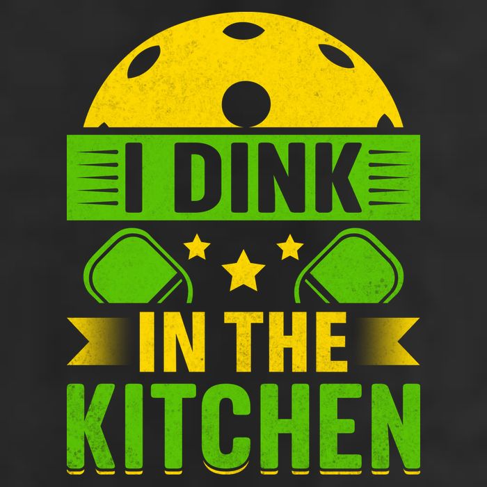 I Dink In The Kitchen Funny Pickleball Adult Drive Performance Visor