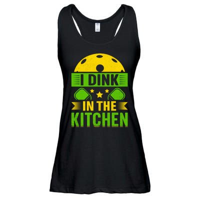 I Dink In The Kitchen Funny Pickleball Ladies Essential Flowy Tank