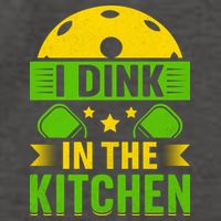 I Dink In The Kitchen Funny Pickleball Vector Backpack