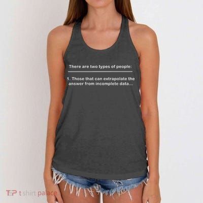 Incomplete Data Women's Knotted Racerback Tank