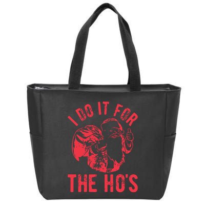 I Do It For The HoS Rude Christmas Zip Tote Bag