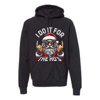 I Do It For The Hos Funny Inappropriate Christmas Santa Premium Hoodie