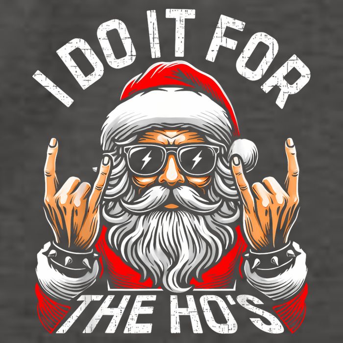 I Do It For The Hos Funny Inappropriate Christmas Santa Vector Backpack