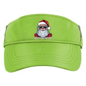 I Do It For The Hos Santa Christmas 2023 Funny Long Sleeve Adult Drive Performance Visor